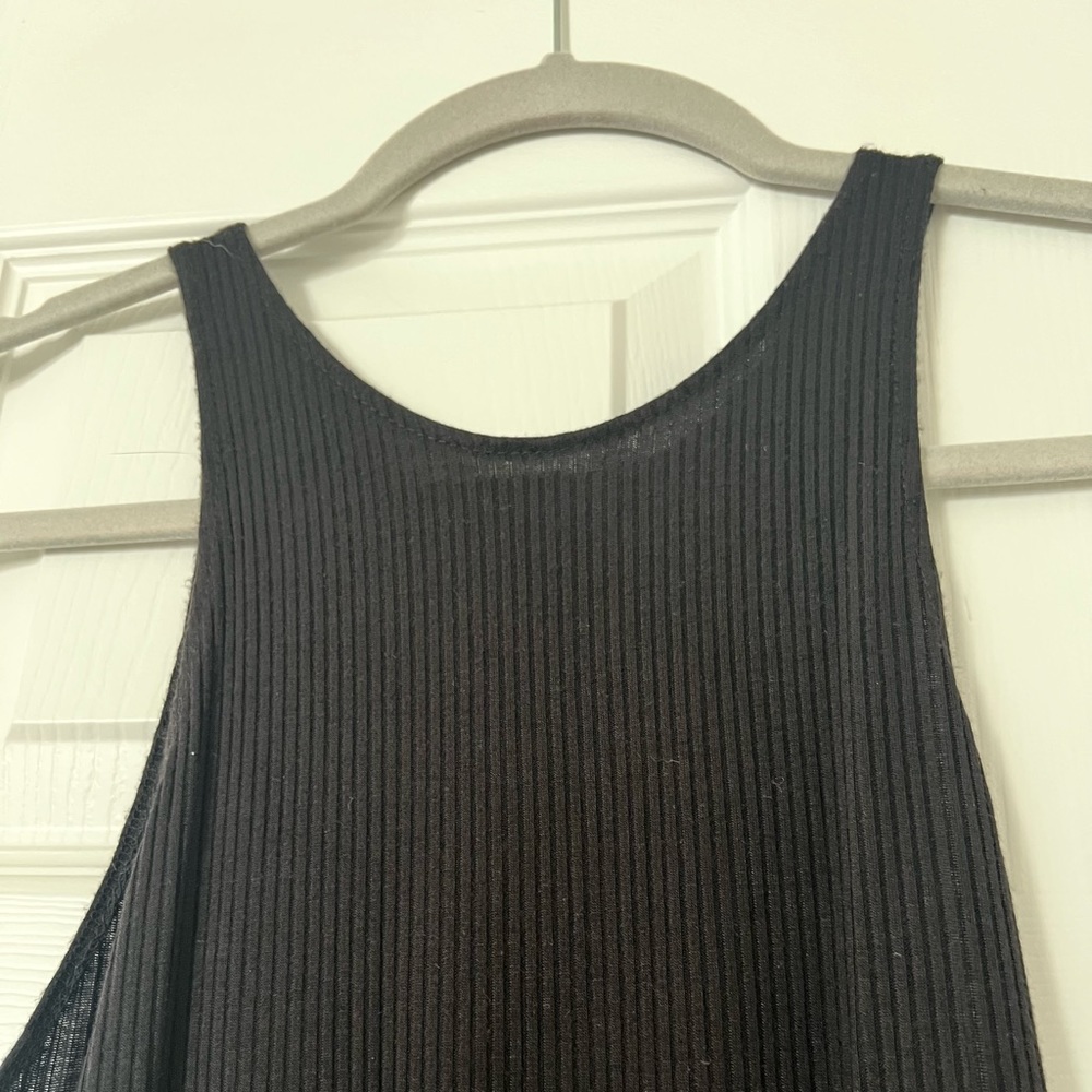 Free People Intimately Ribbed High Neck Tank Bodysuit in Black - Picture 5 of 5